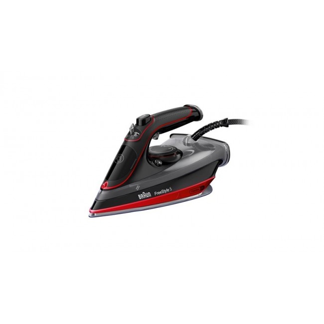 Braun TexStyle 5 SI 5057 RD Steam iron Ceramic soleplate 2700 W Black, Red