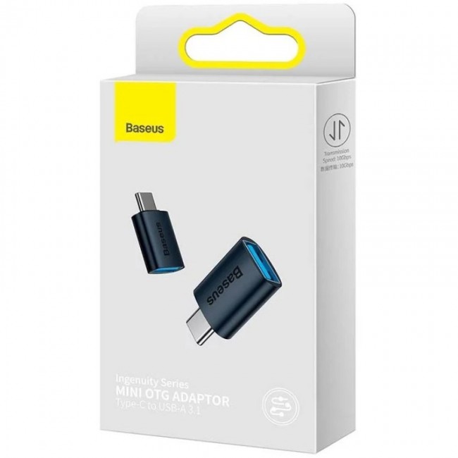 Baseus Ingenuity Series USB-C to USB-A 10Gb/s adapter, black Baseus Ingenuity Series USB-C to USB-A 10Gb/s adapter, black