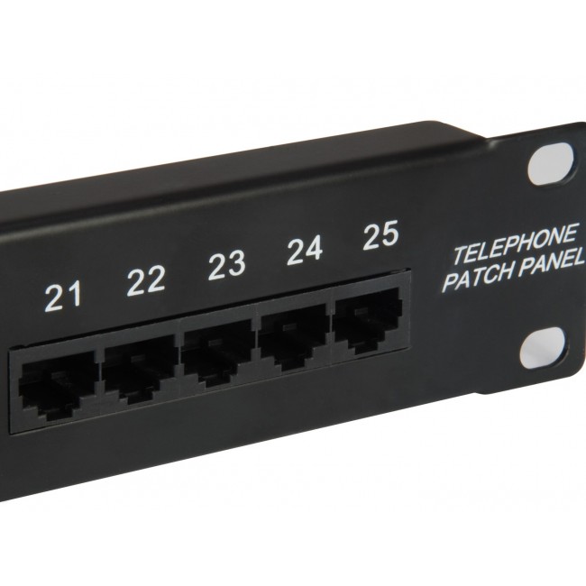 Equip 25-Port Cat.3 RJ45 ISDN Patch Panel, Black Equip 25-Port Cat.3 RJ45 ISDN Patch Panel, Black