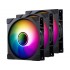 PHANTEKS M25 Gen2 PWM D-RGB Fan 3-Pack - Reverse Blade, 140mm, black