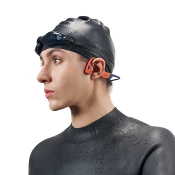 SHOKZ OpenSwim Pro Headset Wireless Neck-band Sports Bluetooth Black, Red