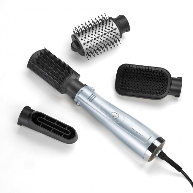 BaByliss Hydro-Fusion Hydro Fusion Smooth & Shape Hot air brush Warm Gray, Silver 1000 W 98.4