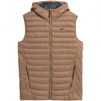 Men's vest 4F M063 light brown 4FAW23TVESM063 82S M