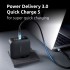 Intenso W100ACC+C520C, Power Adapter + Charging Cable Set, 100W, Fast Charging, GaN, Charge 3 Devices Simultaneously, Black