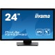 iiyama ProLite 23.8 PCAP 10pt touchscreen monitor featuring IPS panel technology, Edge-to-Edge glass design and anti fingerprint coating