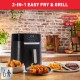 Tefal Easy Fry & Grill EY5058 Single 4.2 L Stand-alone 1550 W Hot air fryer Black Tefal Easy Fry & Grill EY5058 Single 4.2 L Stand-alone 1550 W Hot air fryer Black