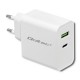 Qoltec 51718 Charger | 45W | 5-20V | 2.4-3A | USB type C PD | USB | White Qoltec 51718 Charger | 45W | 5-20V | 2.4-3A | USB type C PD | USB | White