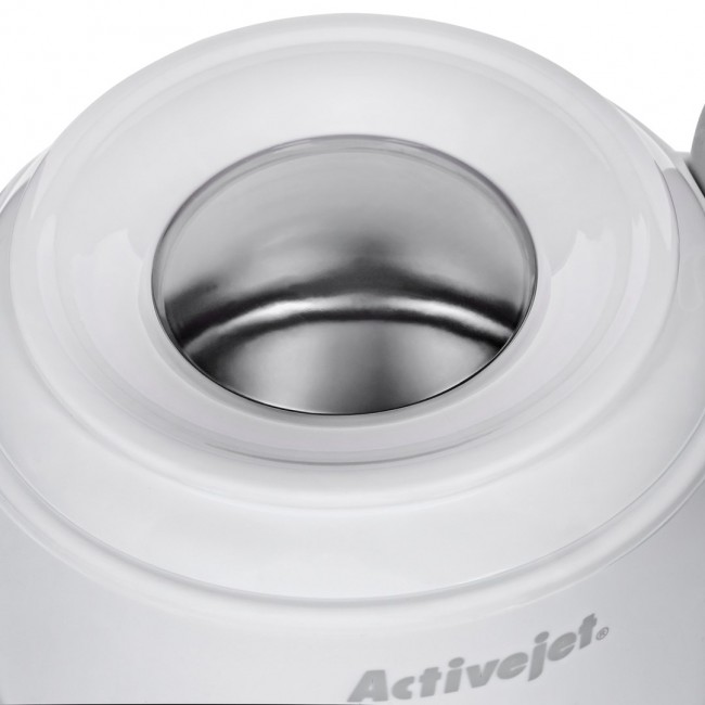 Activejet AUC-198 cordless ultrasonic UV cleaner. For dentures, braces, and jewelry, white.