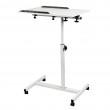 Maclean mobile desk/laptop stand, white, height adjustment 59-89cm, max. 30kg , MC-121 W