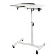 Maclean mobile desk/laptop stand, white, height adjustment 59-89cm, max. 30kg , MC-121 W