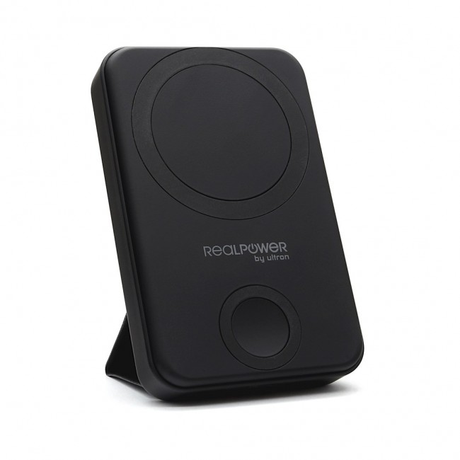 RealPower 444408 power bank 10000 mAh Wireless charging Black RealPower 444408 power bank 10000 mAh Wireless charging Black