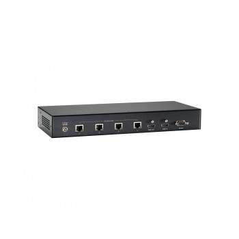 LevelOne HDMI over Cat.5 Transmitter, HDBaseT, 100m, 4 Channel Outputs, 802.3af PoE