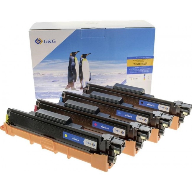 G&G 16019 toner cartridge 4 pc(s) Compatible Black, Cyan, Magenta, Yellow