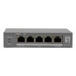 LevelOne 5-Port Gigabit PoE Switch, 802.3af/at/bt PoE, 4 PoE Outputs, 60W Power Budget, Long-Range PoE with Watchdog