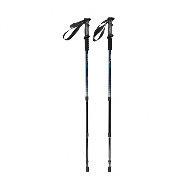 Kijki trekkingowe CMP Bern Trekking Poles czarno-niebieskie 3B36297 M916 Kijki trekkingowe CMP Bern Trekking Poles czarno-niebieskie 3B36297 M916