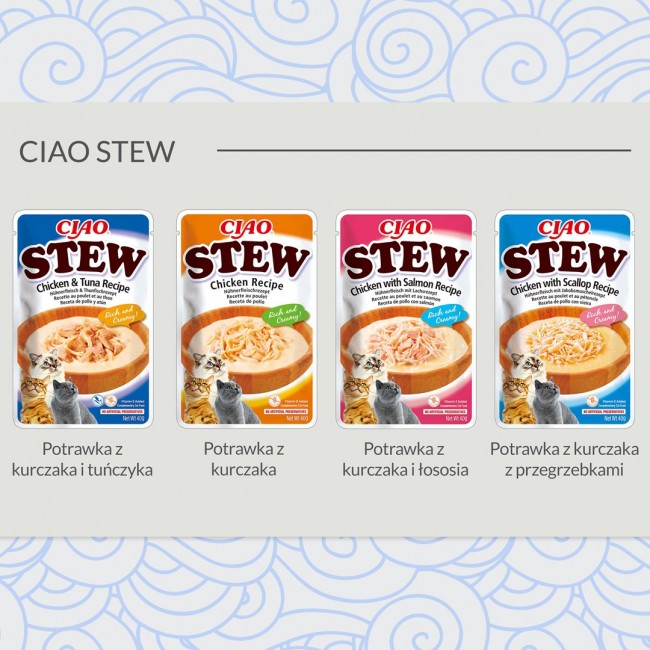 INABA Ciao Stew Chicken & Tuna - cat treats - 40g