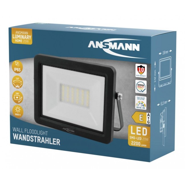 Ansmann WFL20W Black LED 20 W Ansmann WFL20W Black LED 20 W