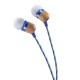 The House Of Marley Smile Jamaica Headset Wired In-ear Calls/Music Blue, White The House Of Marley Smile Jamaica Headset Wired In-ear Calls/Music Blue, White