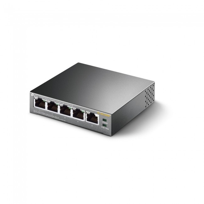 TP-Link 5-Port Gigabit Desktop PoE Switch with 4-Port TP-Link 5-Port Gigabit Desktop PoE Switch with 4-Port