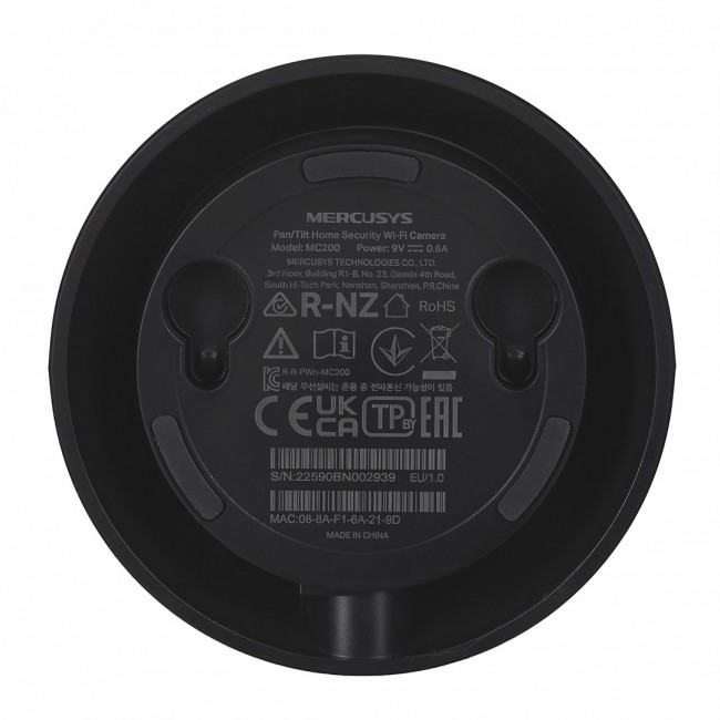 Mercusys MC200 - Pan/Tilt Home Security Wi-Fi Camera Mercusys MC200 - Pan/Tilt Home Security Wi-Fi Camera