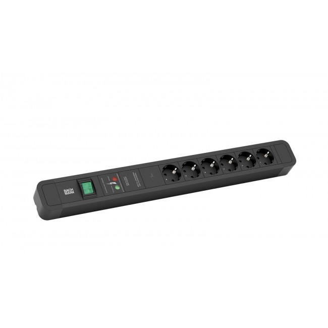Bachmann Primo 2 power extension 2 m 6 AC outlet(s) Black Bachmann Primo 2 power extension 2 m 6 AC outlet(s) Black