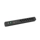 Bachmann Primo 2 power extension 2 m 6 AC outlet(s) Black Bachmann Primo 2 power extension 2 m 6 AC outlet(s) Black