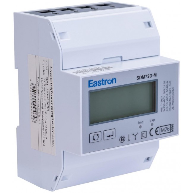 Licznik energii tr jfazowy SDM 72 DM MID Modbus