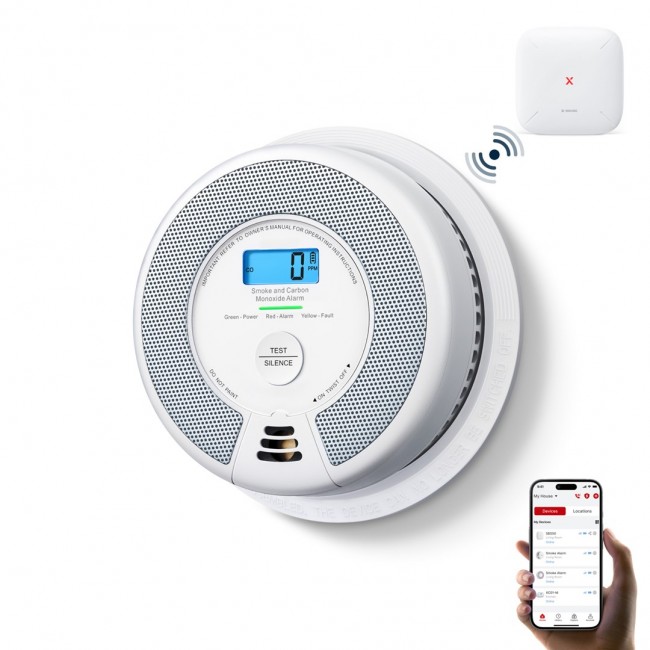 X-Sense SC07-MR smart smoke detector Photoelectrical reflection detector Interconnectable Wireless connection X-Sense SC07-MR smart smoke detector Photoelectrical reflection detector Interconnectable Wireless connection