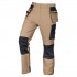 Spodnie robocze Mix&Match, 4 way stretch, z kaburami, Cordura, be owo-czarne, rozmiar S