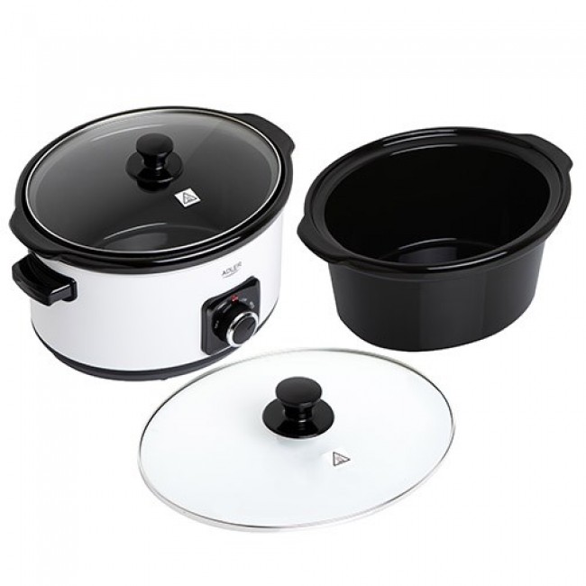 Adler AD 6413W slow cooker 5.8 L 290 W White, Black Adler AD 6413W slow cooker 5.8 L 290 W White, Black