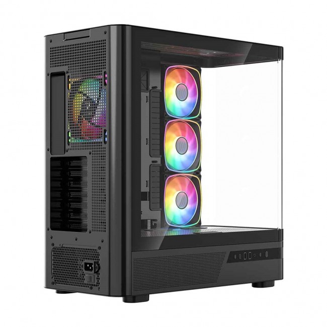MODECOM Volcano Volcano AQ100 ARGB Midi Black