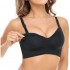 Momcozy YN21 Maternity and Nursing Bra, Black, 3XL