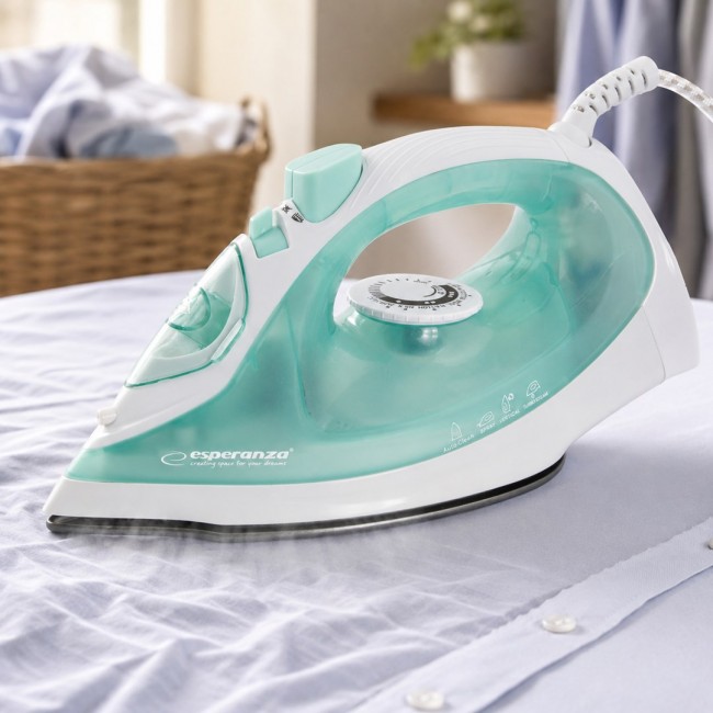 Esperanza EHI005 Steam iron Ceramic soleplate Green,White 2200 W