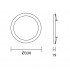 LED plafond panel 7in1 flush-mounted ultra slim 30W 3 colors (WW, NW, CW) Led4U LD142 microwave built-in power supply