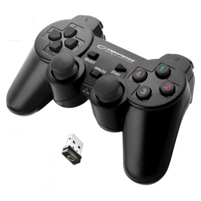 Esperanza EGG108K Gaming Controller Black USB 2.0 Gamepad Analogue / Digital PC, Playstation 3 Esperanza EGG108K Gaming Controller Black USB 2.0 Gamepad Analogue / Digital PC, Playstation 3