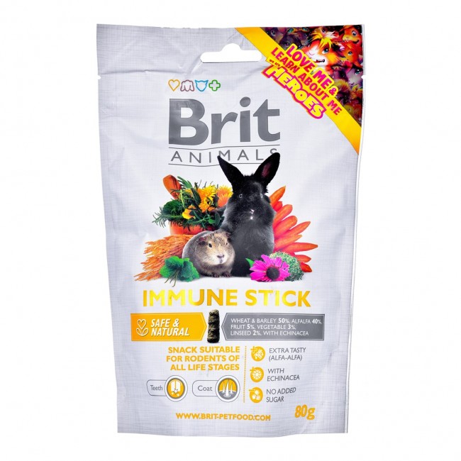 BRIT Animals Immune Stick For Rodents - 80 g rodent treat BRIT Animals Immune Stick For Rodents - 80 g rodent treat