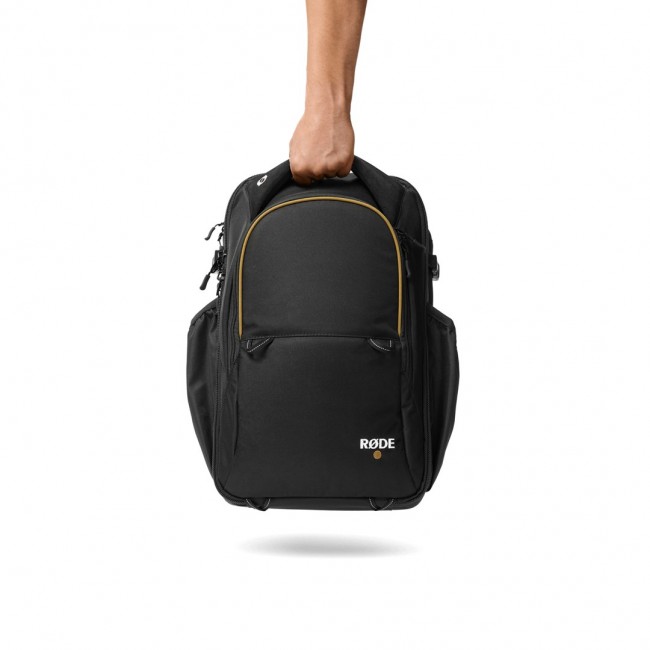 R DE backpack Rucksack Black Alcantara, Polyester
