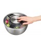 GEFU Speedwing salad spinner Stainless steel Button GEFU Speedwing salad spinner Stainless steel Button