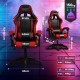 Extralink Gaming | Gaming Chair | office, rotary, bucket, black and red, G-522