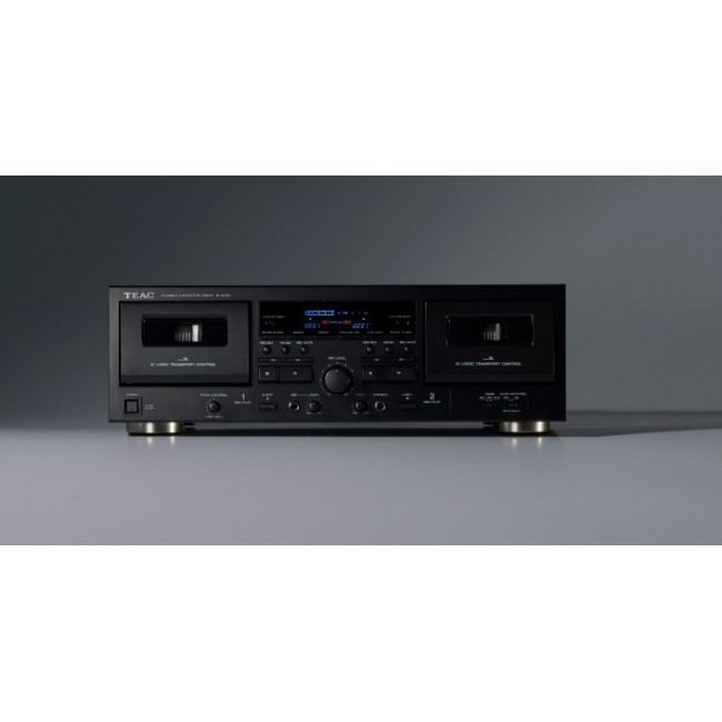 TEAC W-1200 Cassette deck 2 deck(s) Black