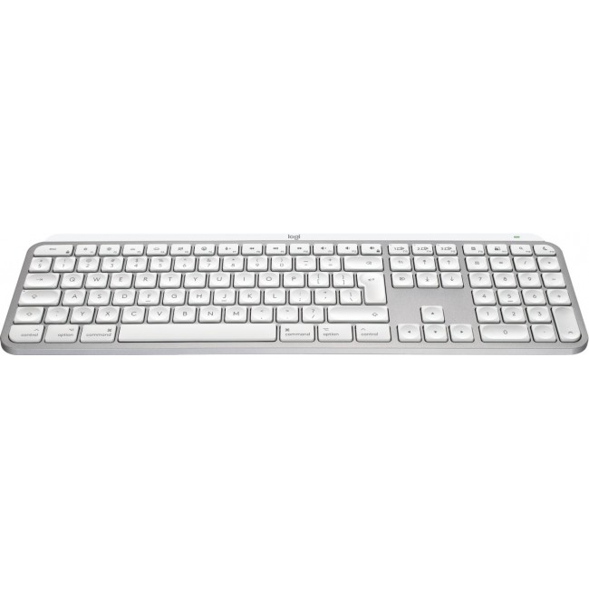 Logitech Master MX Keys S for Mac keyboard Office RF Wireless + Bluetooth QWERTY US International Aluminium, White