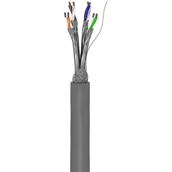 Goobay CAT 6 network cable, S/FTP (PiMF), grey, 100m