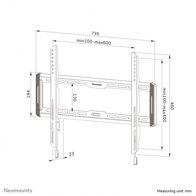 Neomounts WL30-550BL16 TV mount wall 42-86