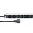 Digitus Socket strip with aluminum profile, 10-way, 2 m supply cable, IEC C20 plug Digitus Socket strip with aluminum profile, 10-way, 2 m supply cable, IEC C20 plug