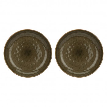Set of 2 round bowls Concerto Grigio Tortora - Grey-brown, 30 cm