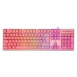 Deltaco Gaming GAM-021-RGB-P-DE keyboard USB QWERTZ German Pink