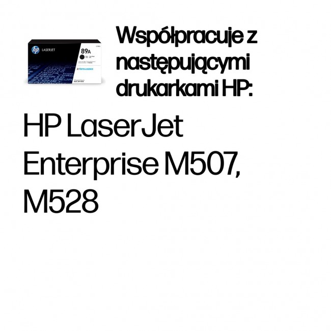 HP 89A Black Original LaserJet Toner Cartridge HP 89A Black Original LaserJet Toner Cartridge