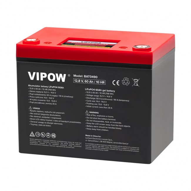 Akumulator LiFePO4 60Ah z BMS Akumulator LiFePO4 60Ah z BMS