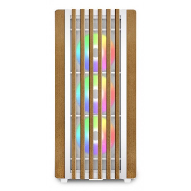Sharkoon REBEL C70G RGB Full Tower White, Wood