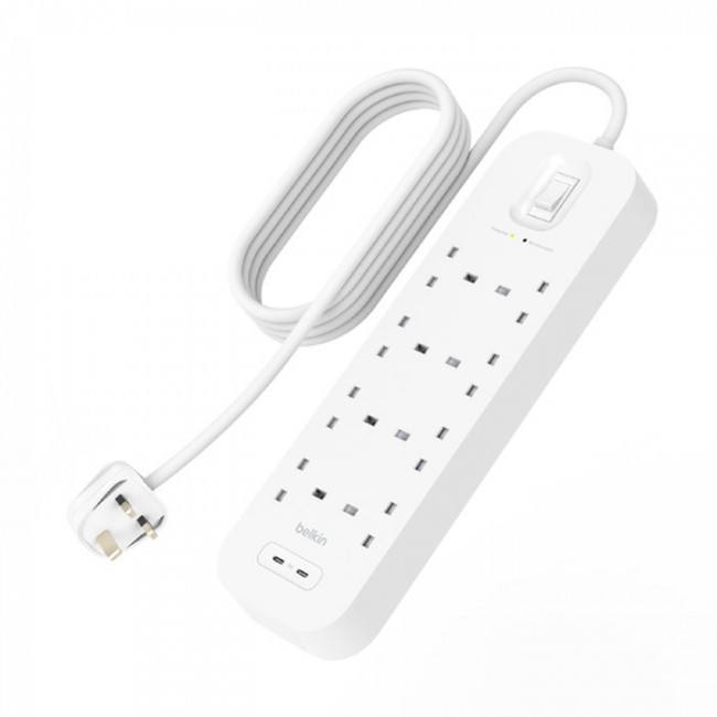 Belkin Connect White 8 AC outlet(s) 2 m